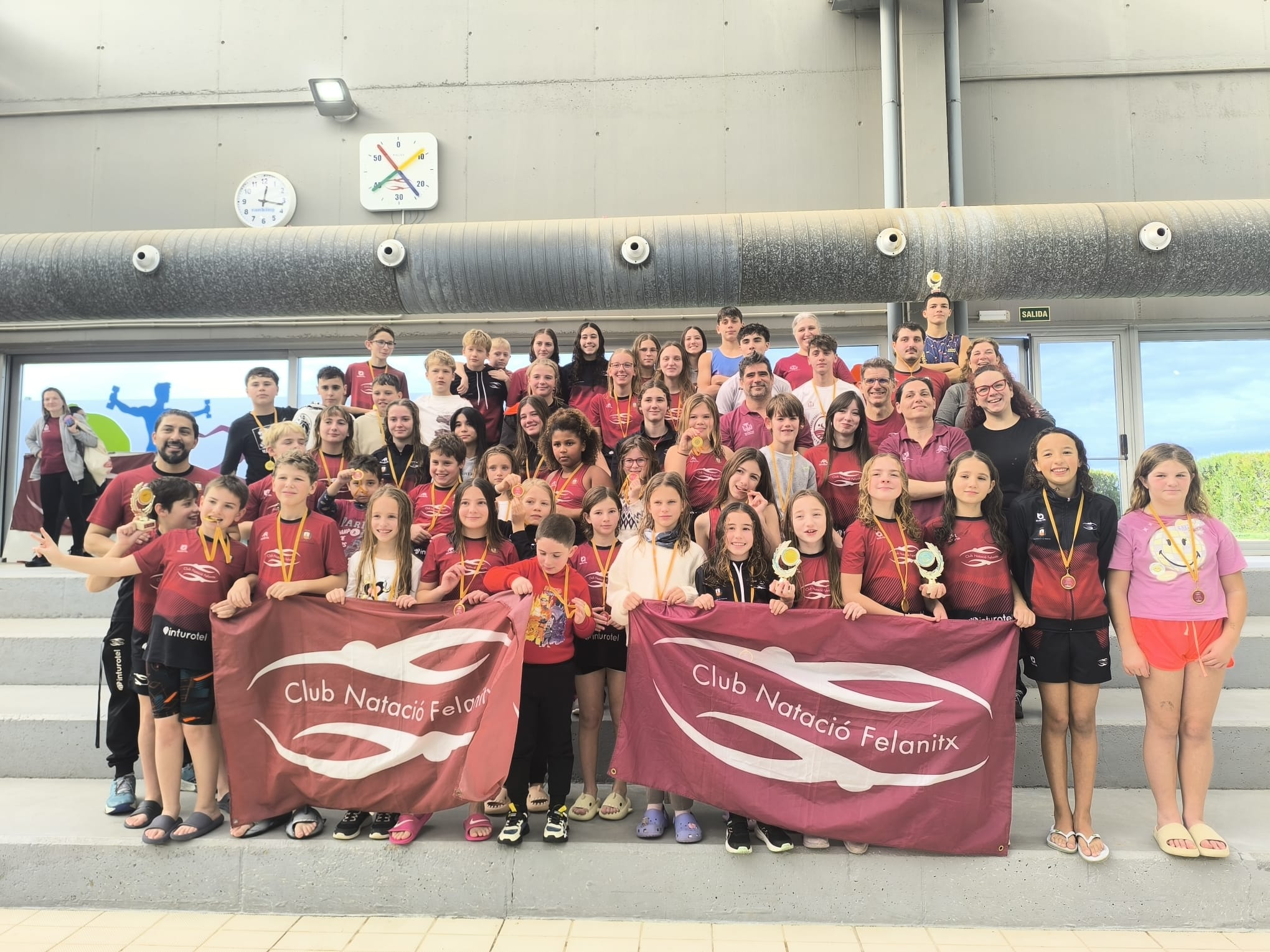 Equipo del Club Natación Felanitx